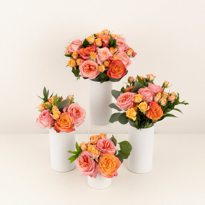 Coral Gardens Flower Centerpieces Close Up - Image