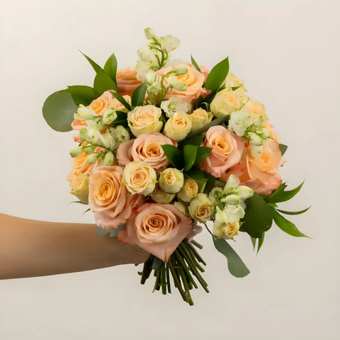 Peachy Keen Flower Centerpieces Vase - Image