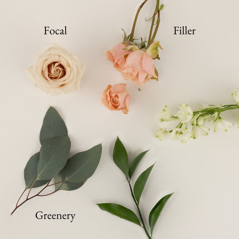 Earth Tones Bouquet Bar Flower Kit Stem - Image