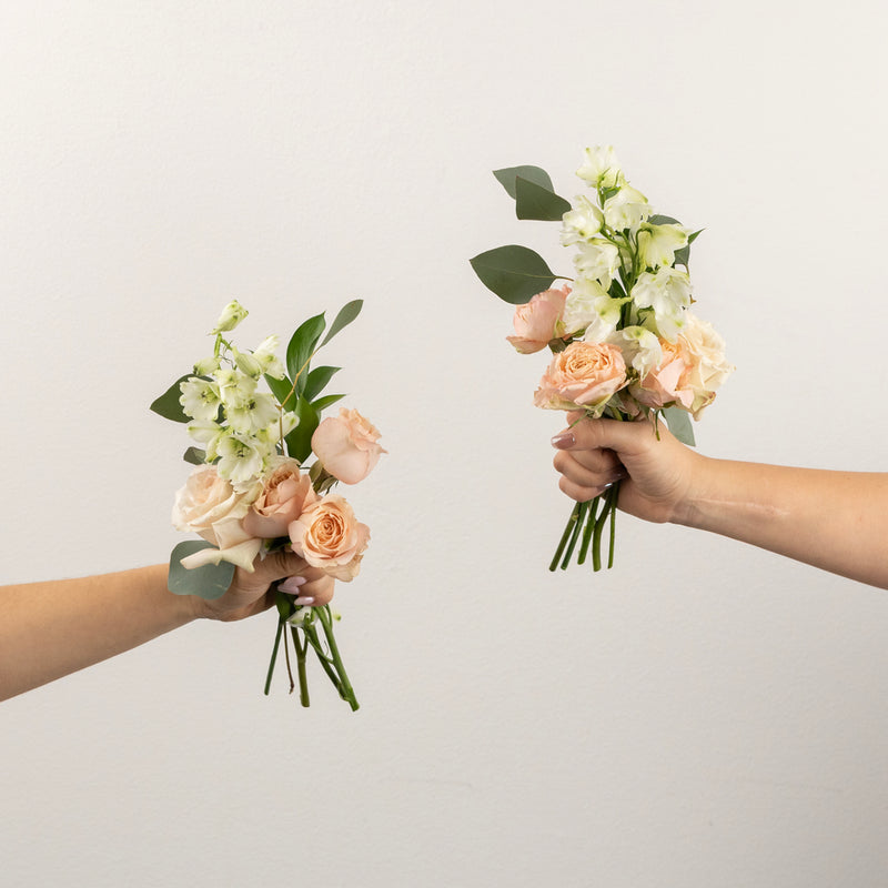 Earth Tones Bouquet Bar Flower Kit Vase - Image
