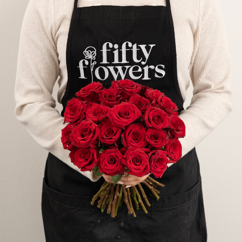 Red Paris Rose Apron - Image