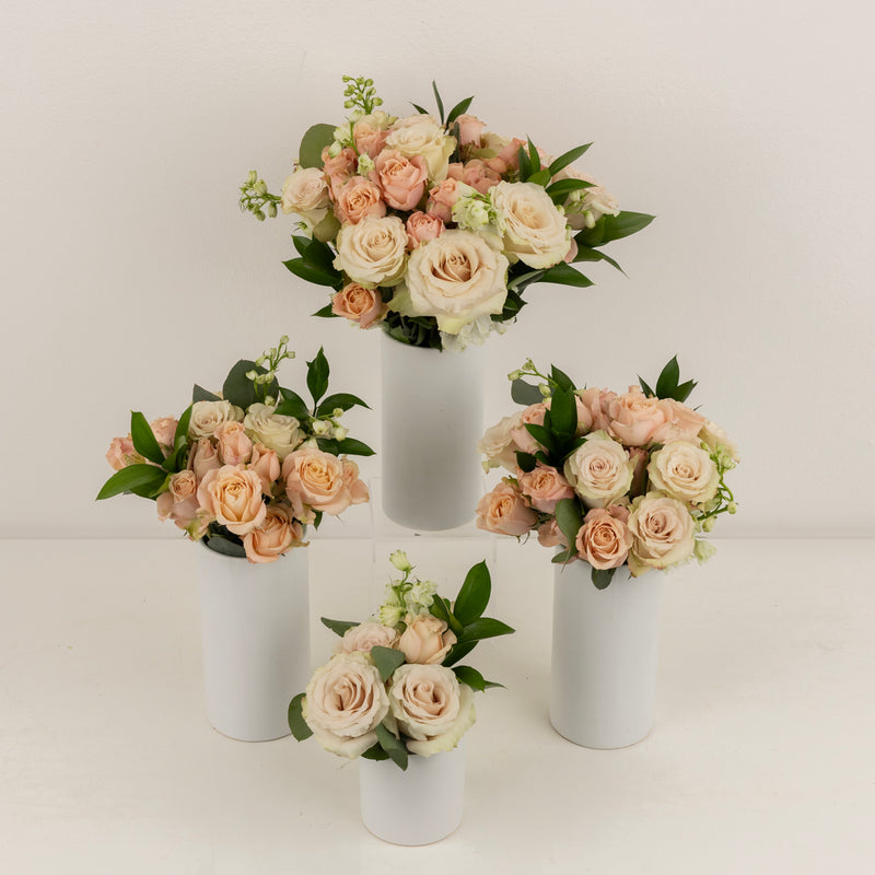 Earth Tones Flower Centerpieces Close Up - Image