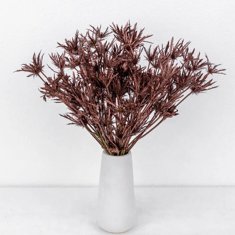 Bronze Rose Gold Tinted Thistle Flower