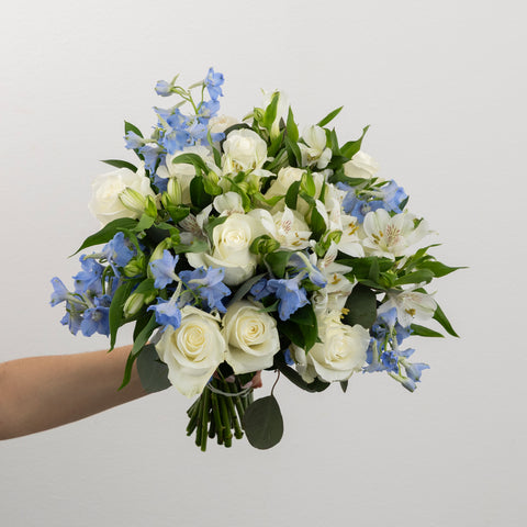 Beautiful Blues Diy Flower Kit Vase - Image
