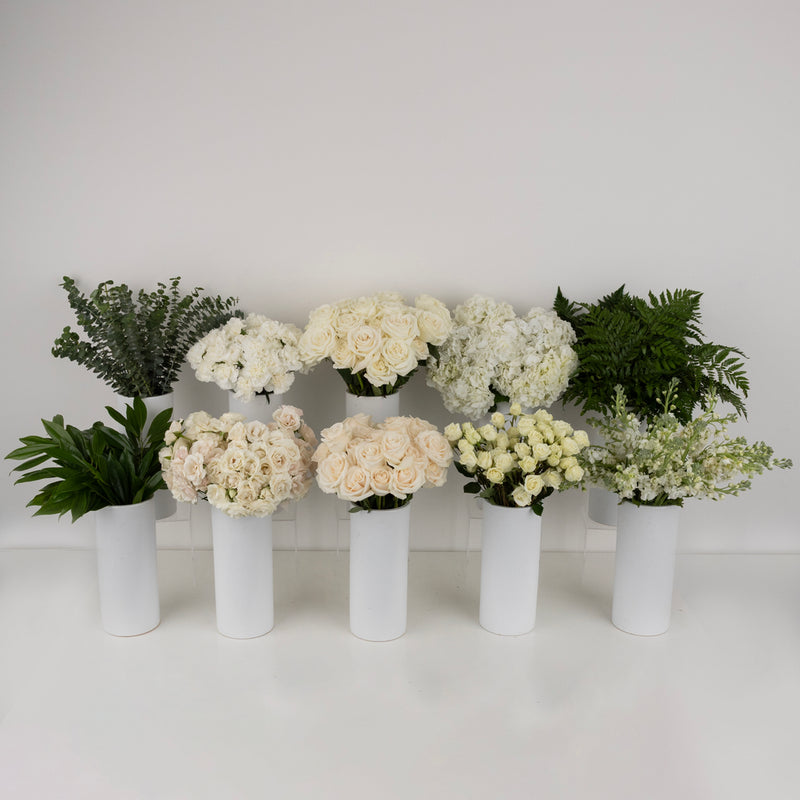 Farm To Table White Diy Flower Kit Stem - Image