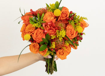 Free Spirit And Pin Cushion Flower Bouquet Close Up - Image