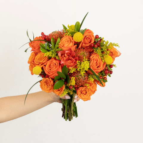 Free Spirit And Pin Cushion Flower Bouquet Close Up - Image
