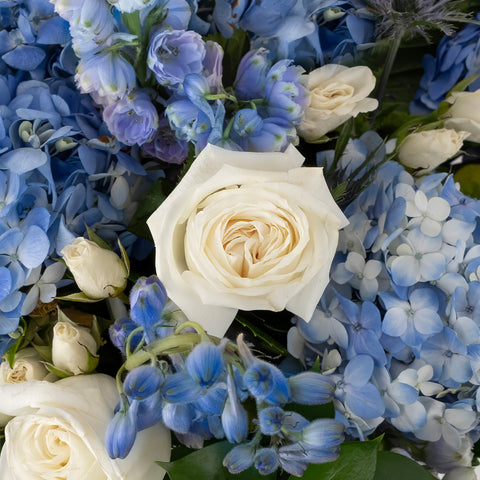 Hydrangea Hues Flower Bouquet Apron - Image