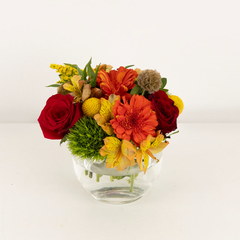 Fall Into Fresh Flowers Centerpiece Vase - Image