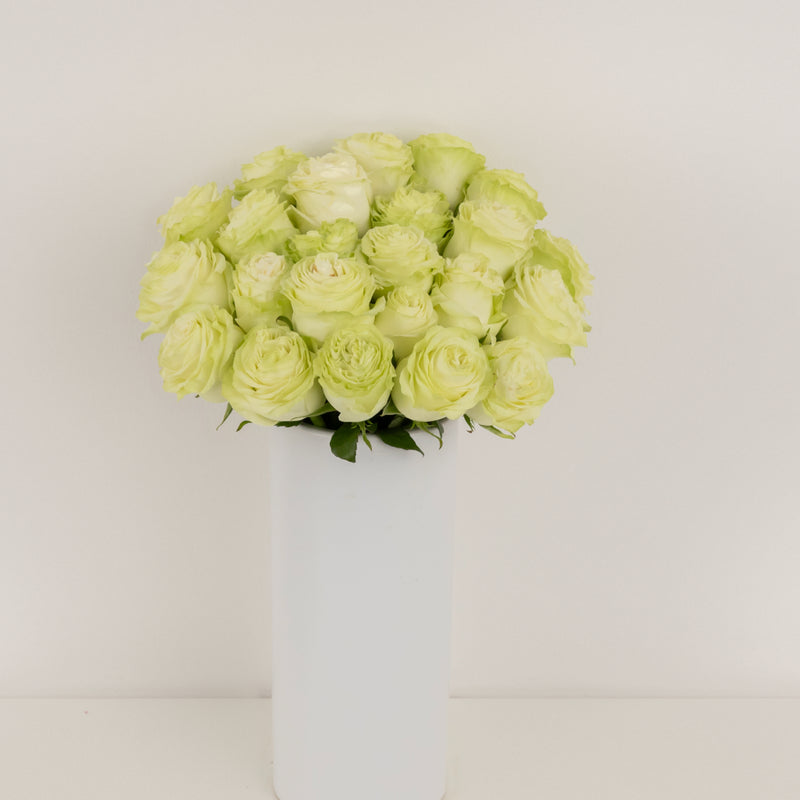 Wasabi Green Rose Vase - Image