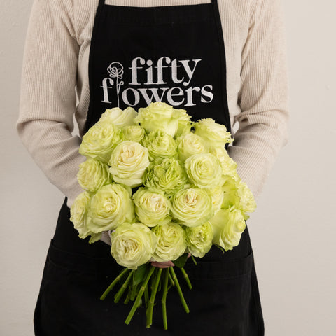 Wasabi Green Rose Apron - Image