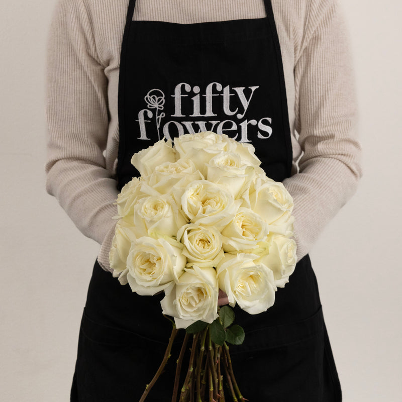 Polo White Wholesale Roses Apron - Image
