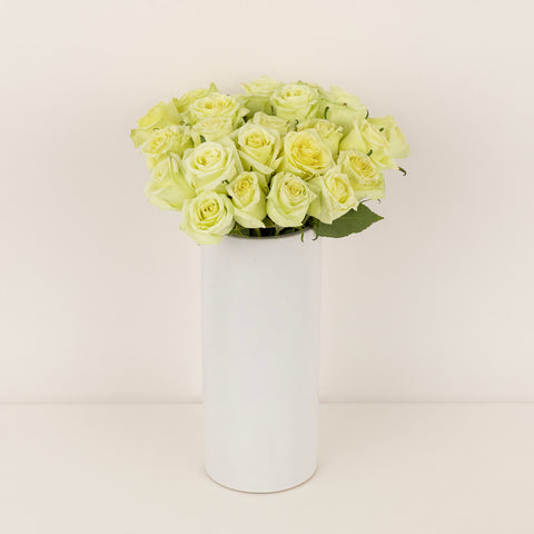 Jade Green Rose Vase - Image