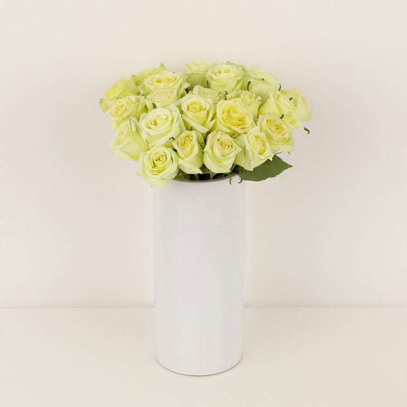Jade Green Rose Vase - Image