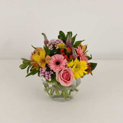 Pink Harvest Flower Centerpieces Vase - Image