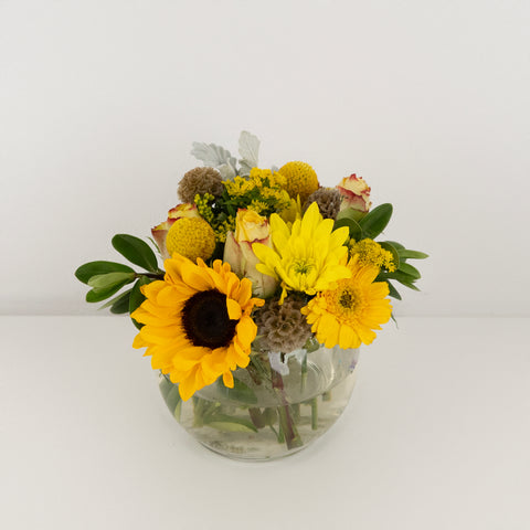 Yellow Themed Event Flower Centerpieces Vase - Image