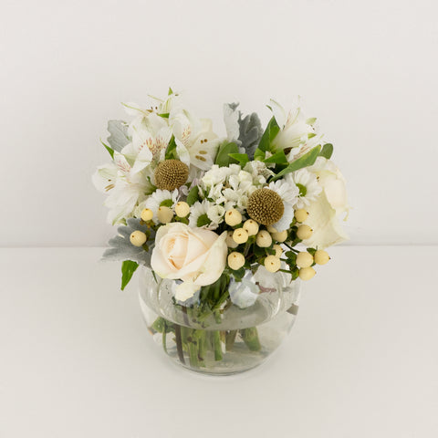 Touch Of Gold Flower Centerpiece Vase - Image