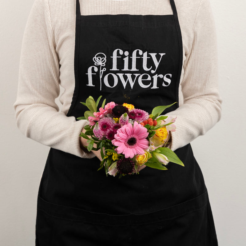 Garden Rainbow Flower Centerpieces Apron - Image