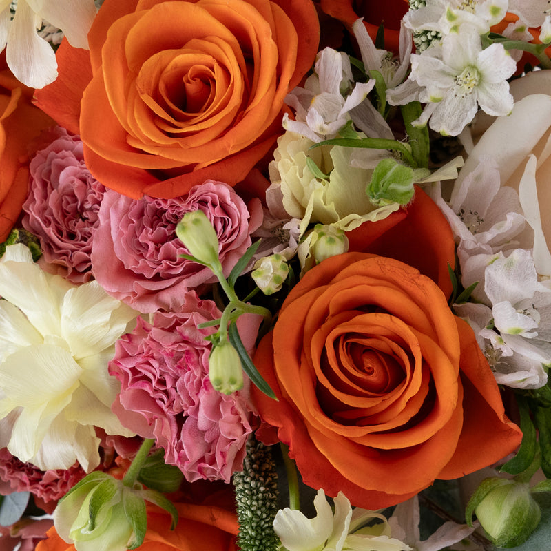 Coral Glow Flower Bouquet Stem - Image