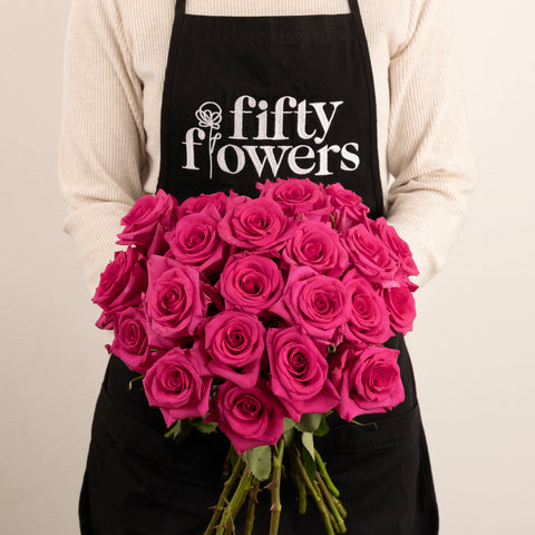 Hot Paris Fresh Cut Rose Apron - Image