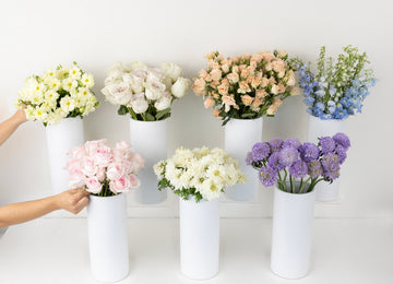 Powered Pastels Bouquet Bar Flower Kit Close Up - Image