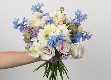 Powered Pastels Flower Bouquet Close Up - Image