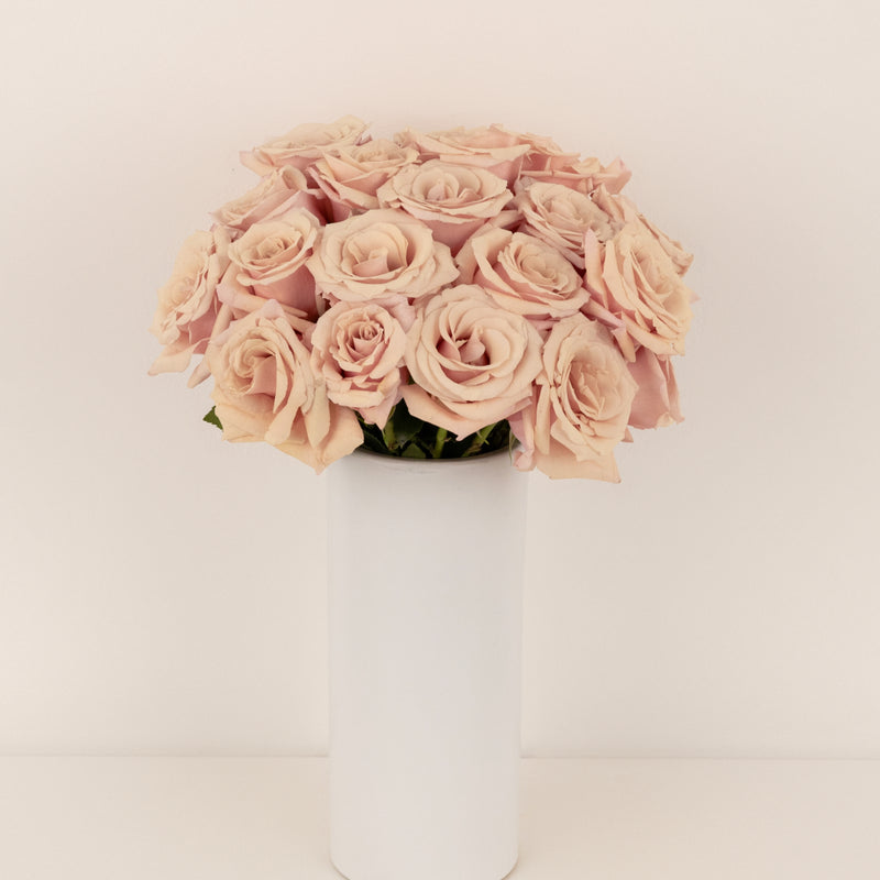 Mother Of Pearl Blush Rose Vase - Image