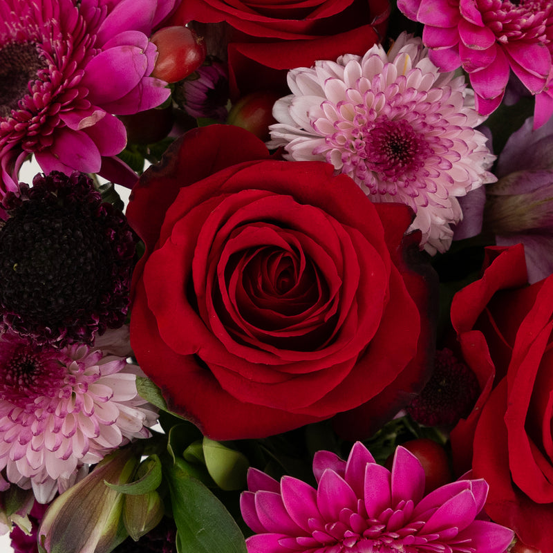 Blushing Berry Flower Centerpieces Close Up - Image