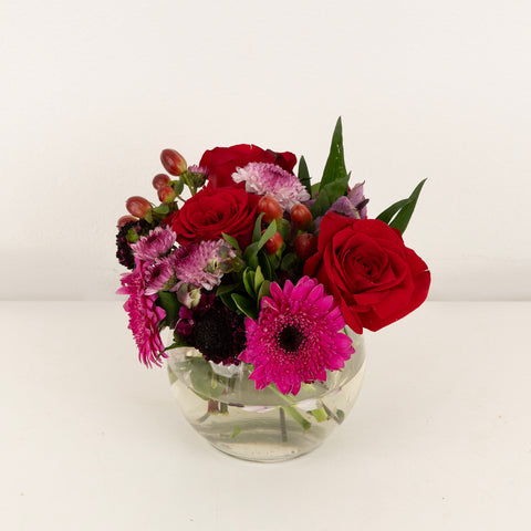 Blushing Berry Flower Centerpieces Vase - Image