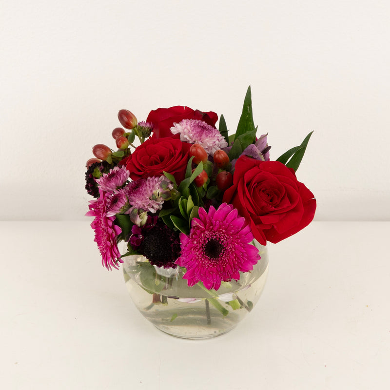 Blushing Berry Flower Centerpieces Vase - Image