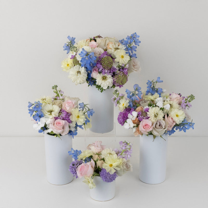 Powdered Pastels Flower Centerpiece Vase - Image