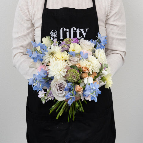 Powdered Pastels Diy Flower Kit Apron - Image