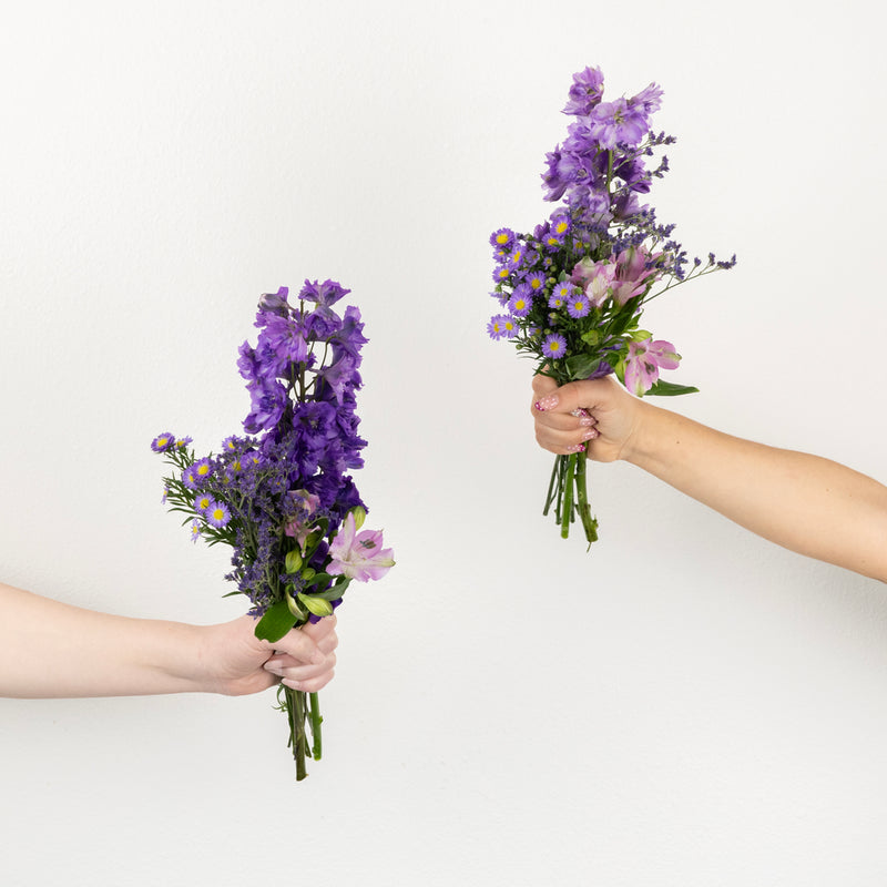 Purple Magic Bouquet Bar Flower Kit Stem - Image