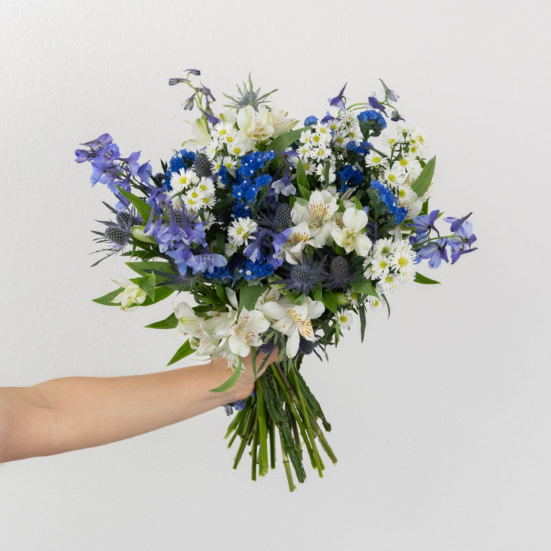 Blue Magic Flower Bouquet Close Up - Image