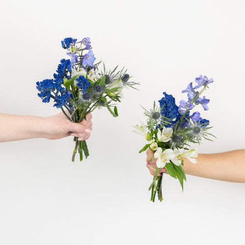 Blue Magic Flower Bouquet Bar Flower Kit Stem - Image