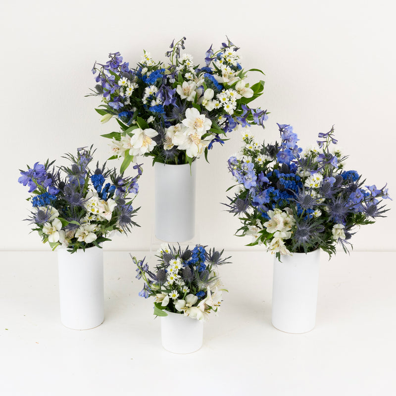 Blue Magic Flower Centerpiece Close Up - Image