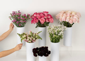 On Cloud Wine Bouquet Bar Flower Kit Close Up - Image