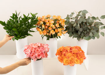 Coral Gardens Bouquet Bar Flower Kit Apron - Image