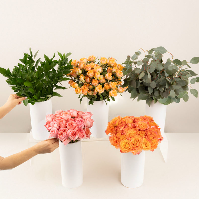 Coral Gardens Bouquet Bar Flower Kit Apron - Image