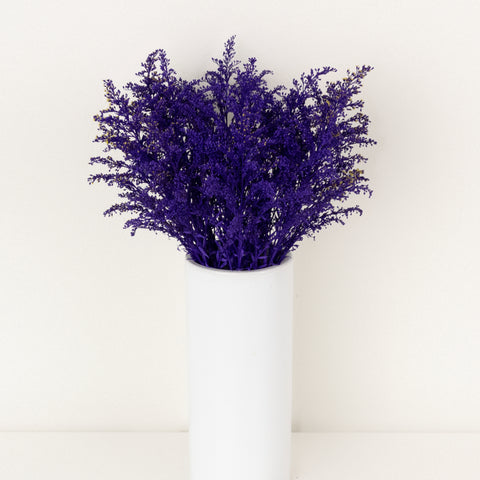 Amethyst Purple Tinted Solidago Flowers Vase - Image