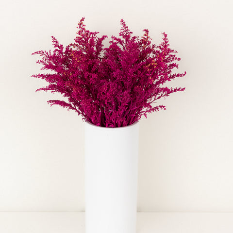 Pink Tinted Estelle Solidago Filler Flowers Vase - Image