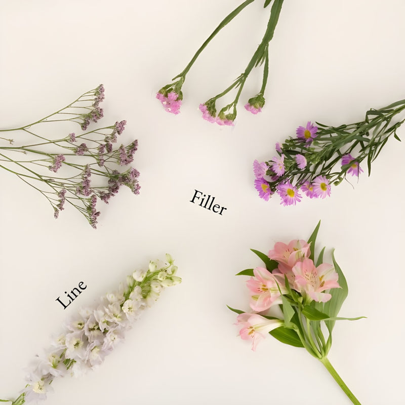Pink Magic Bouquet Bar Flower Kit Stem - Image