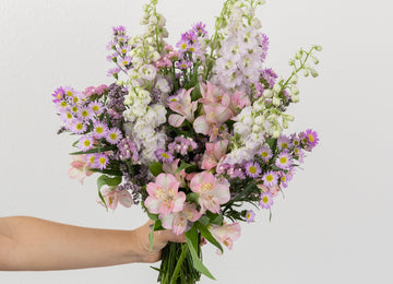 Pink Magic Flower Bouquet Close Up - Image