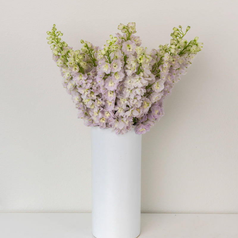 Pink River Designer Delphinium Flower Vase - Image
