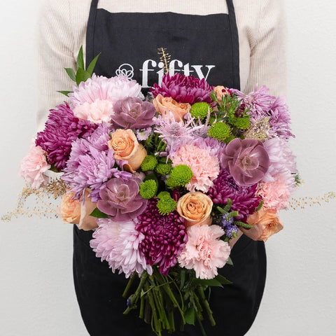 Luxury Flower Bouquet Apron - Image
