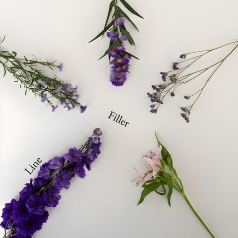 Purple Magic Bouquet Bar Flower Kit Vase - Image