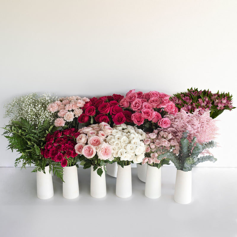 Delightfully Pink Wedding Diy Flower Kit Apron - Image