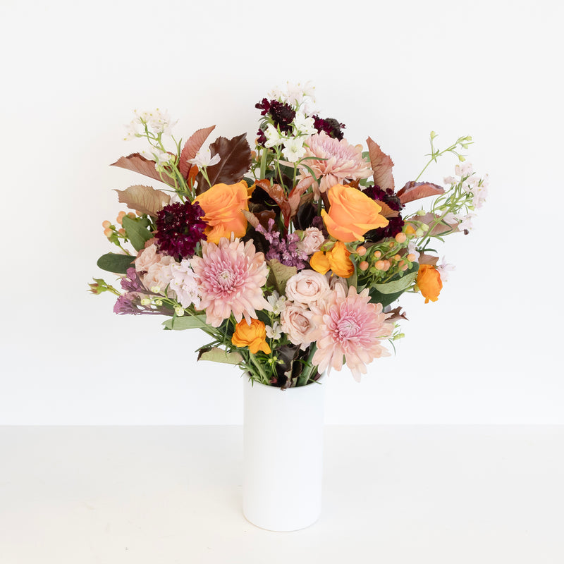 Golden Plum Garden Flower Bouquet Apron - Image