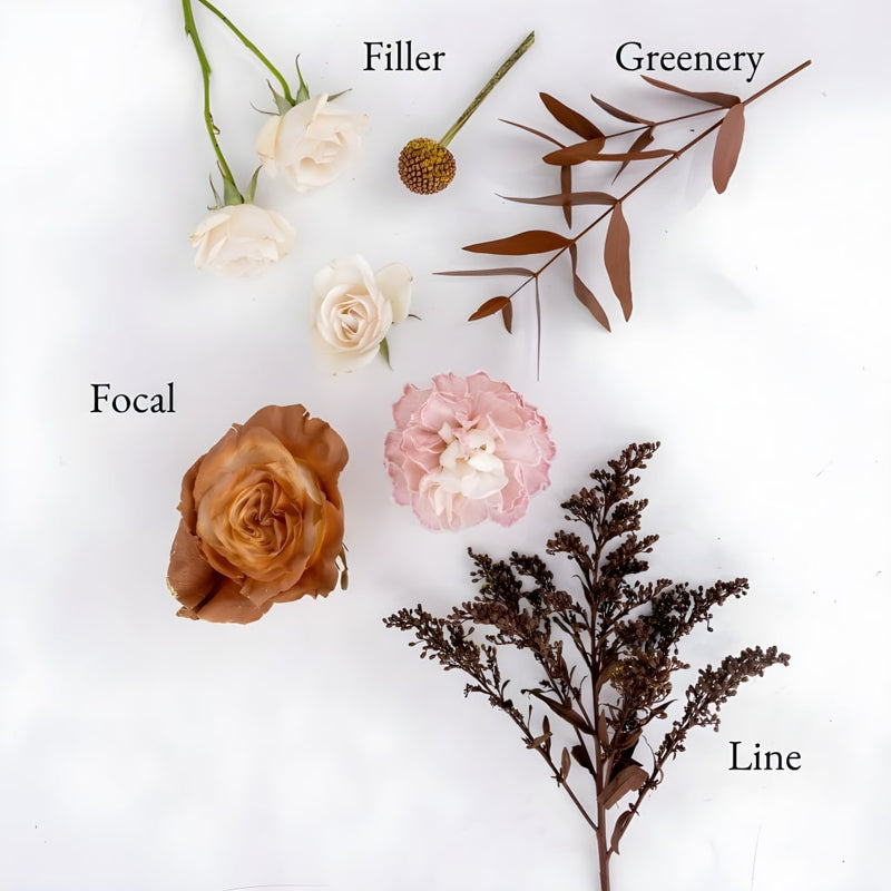 Mocha Brown Bouquet Bar Flower Kit Apron - Image