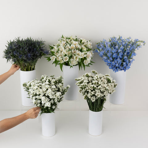 Light Blue Magic Bouquet Bar Flower Kit Close Up - Image
